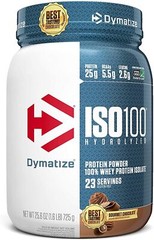 Dymatize ISO100 ISO-100 25g 1.4lb Hydrolyzed Whey Isolate 20 Servings 10 Flavors