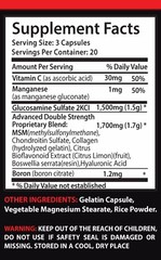 Energy booster powder – GLUCOSAMINE & MSM COMPLEX 3232MG 1B – glucosomine-chondr