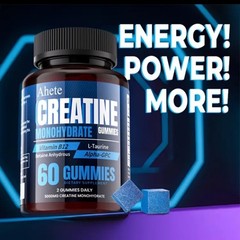 Creatine Monohydrate GUMMIES 🫐 Flavor 1 Sugar Free 1 Month Supply for Pump 💪