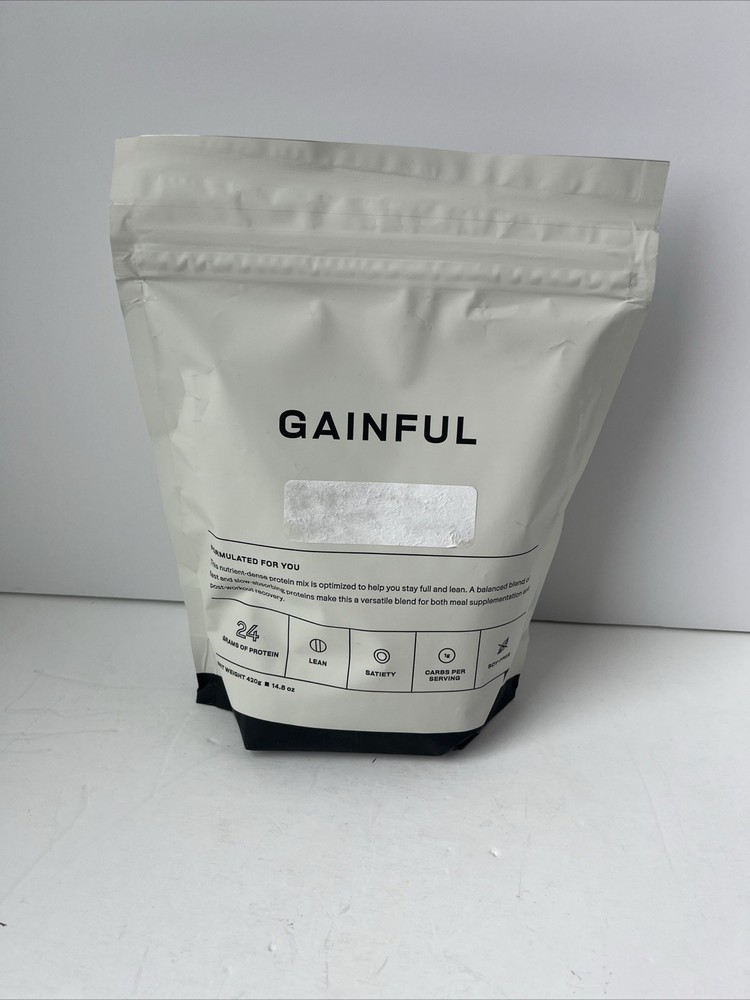 Gainful Whey Protein Powder Shake Mix 14.8Oz / 420g Post Workout Unflavored NEW!
