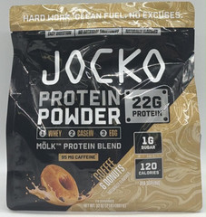 Jocko Protein Powder ~ Coffee & Donuts FLVR ~ 32 OZ ~ EXP 3/27 ~ Sealed