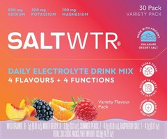 New SaltWTR Functional Daily Electrolyte Hydration Drink Mix – Variety 30 Pack