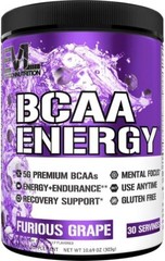 EVL Evlution Nutrition BCAA Energy Amino Acid Pre-Workout Powder – 30 & 65 Srv
