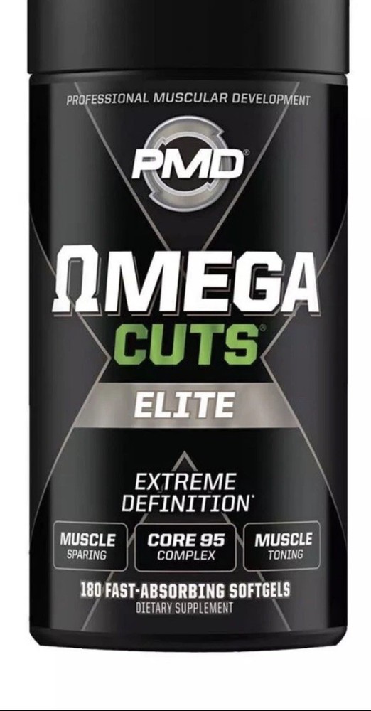 PMD Omega Cuts Elite 180 Softgels MCT CLA Fish Oil Take w/ Arsenal Cardio Cut