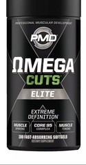 PMD Omega Cuts Elite 180 Softgels MCT CLA Fish Oil Take w/ Arsenal Cardio Cut