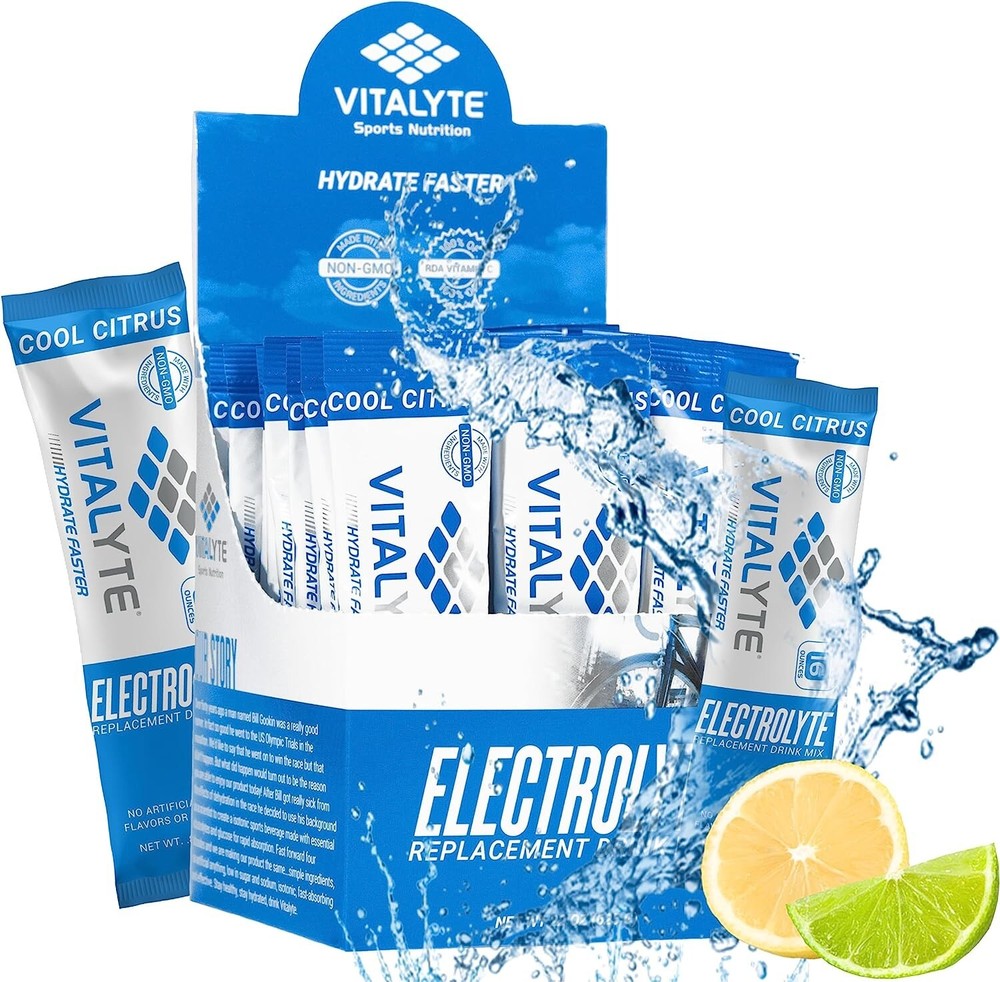 Vitalyte Electrolyte Stick Pack 25 Count Box – Cool Citrus SHIPS FAST!