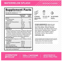 Optimum Nutrition Amino Energy Hydration Focus Watermelon 30 Servings