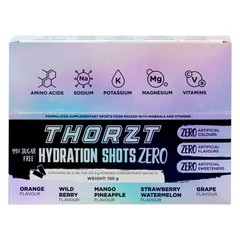 THORZT SSSFZERO – 50 x 3gm Sachets Sugar Free Solo Shots 5 Flavours Mixed Pack