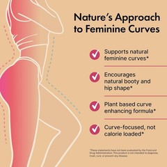 Natural Curve Gainer – Booty Enhancement Pills for Healthy Weight Gain, 60 Count