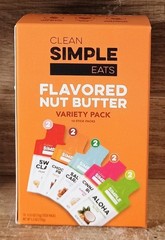 Clean Simple Eats Flavored Nut Butter Variety Pack 10 Stick Packs
