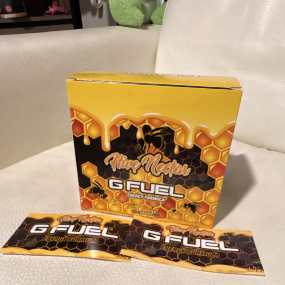 SAVING THE BEES G FUEL Hive Nectar BOX AND STICKER ONLY