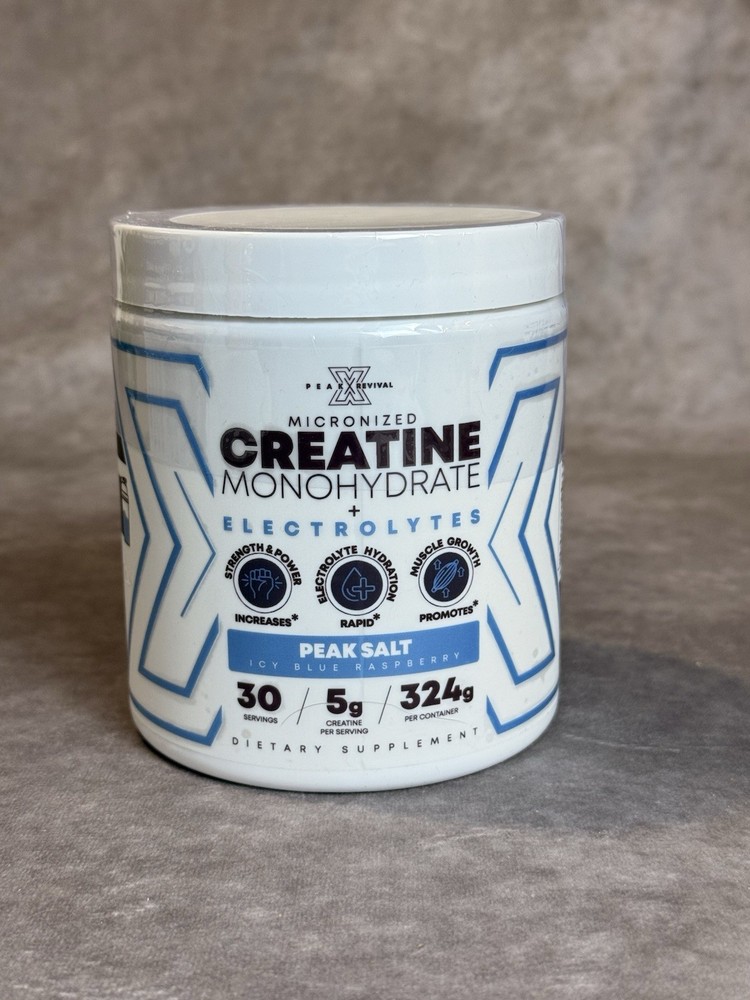 Peak Revival-X Creatine Monohydrate Electrolytes Powder Icy Blue Raspberry 324g