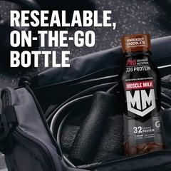 Muscle Milk Pro Advanced Protein Shake Chocolate 40g Protein 12 Pack 14oz