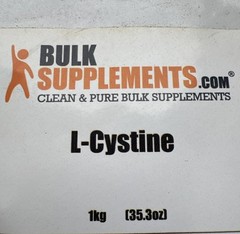 BulkSupplements L-Cystine Powder – 500mg per Serving 1KG Bag