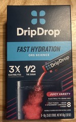 Lot of 4 (8) count boxes DripDrop Fast Hydration Electrolytes Juicy Variety