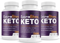 Extra Burn Keto Advanced Weight Loss Support Fat Burner Supplements 1300mg Caps
