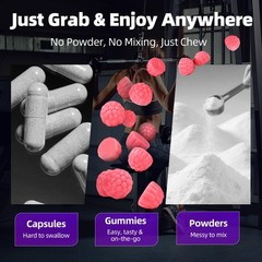 Creatine Gummies 5000mg – NSF Certified Creatine Monohydrate, Sugar Free, Veg…