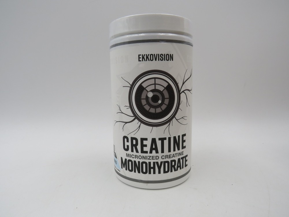 Ekkovision Creatine Monohydrate Unflavoured 100 Servings Micronized Energy 07/27