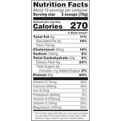 Muscle Milk Genuine Protein Powder, Vanilla Crème, 1.93 Pounds, 12 Servings, 32g