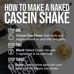 NAKED Casein – 1Lb Micellar Protein – Bulk, Zero 1 Pound (Pack of 1)