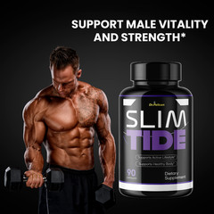 Slim Tide- Bodybuilding & Men’s Health Support- 4 Bottles- 360 Capsules