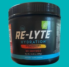 REDMOND Re-Lyte Hydration Electrolyte Powder Mix Strawberry Lemonade 60 Servings