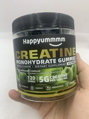 Creatine Monohydrate Gummies 5g Apple Flavor 120ct Gummies EXP:4/27 NEW BM