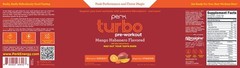 Perk Turbo Pre-Workout Powder (Mango Habanero Flavored) 20 Servings