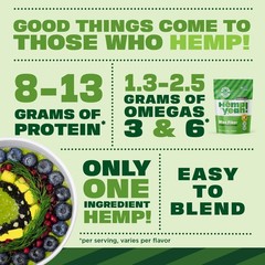 Manitoba Harvest Hemp Yeah Organic Max Fiber Protein Powder Unsweetened 32Oz
