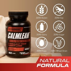 PrimeGENIX CalmLean Stimulant, Free Fat Burner, Pro Weight Loss
