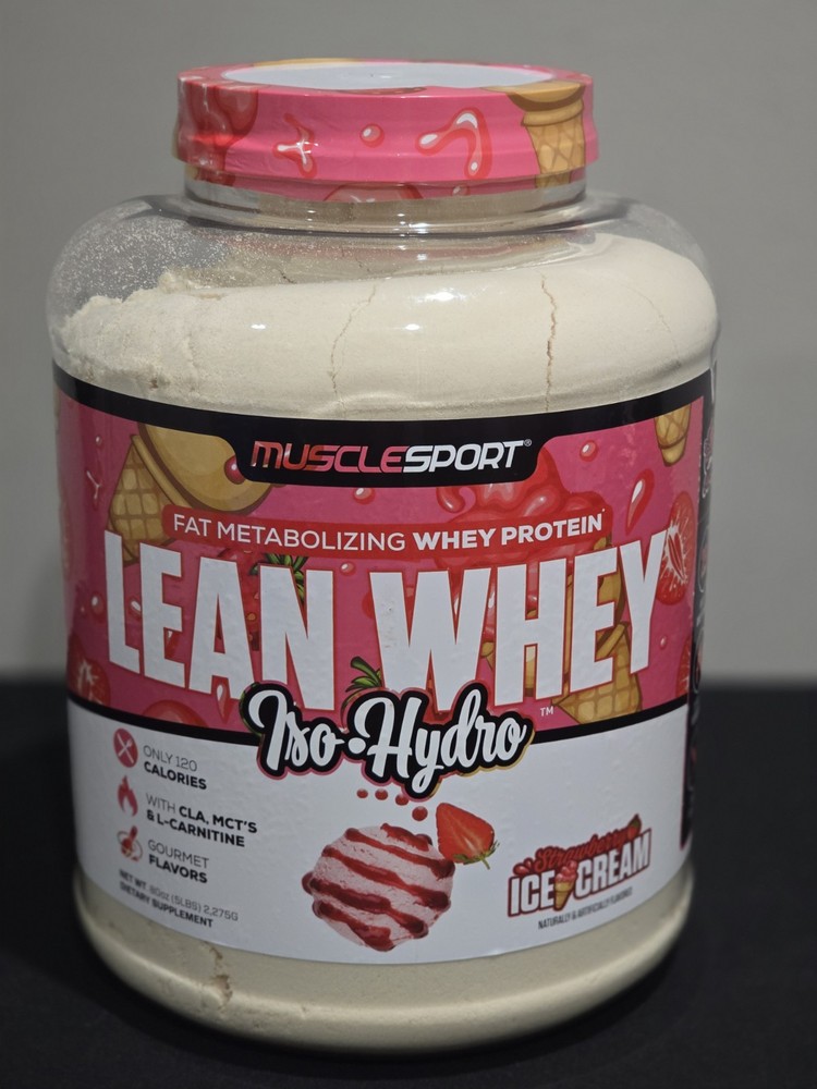MuscleSport Lean Whey Revolution 5LB Strawberry *NEW SEALED EXP DATE 08/2027*