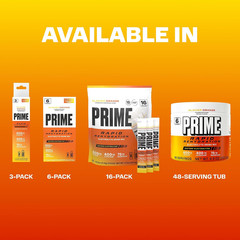 Prime Rapid Rehydration Electrolyte Powder, Glacier Orange, Sugar Free Hydration