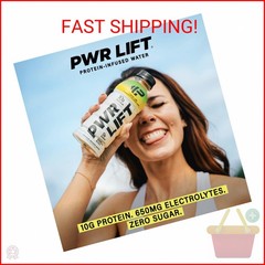 Whey Protein Water Sports Drink by PWR LIFT | Berry Strawberry | Keto, Vitamin B