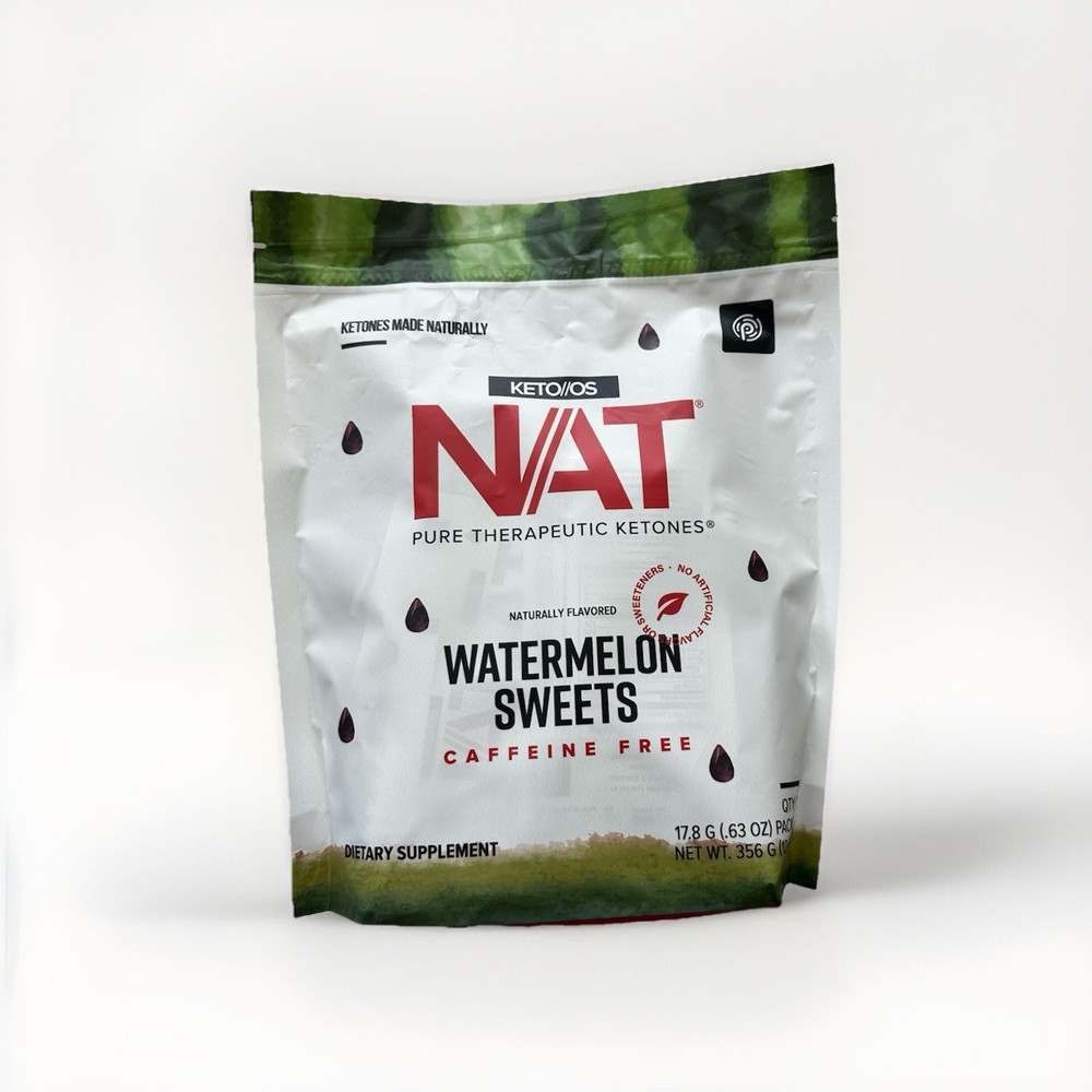 Pruvit KETOSNAT Ketones WATERMELON SWEETS CAFFEINE FREE. 20 PACKS FREE SHIPPING