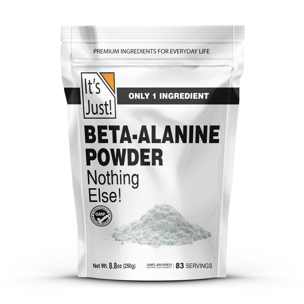 It’s Just! – Beta-Alanine Powder, Pre-Workout 8.8 Ounce (Pack of 1)