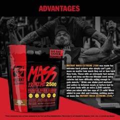 Mutant Mass Extreme Gainer – Whey Protein Powder – Build Muscle Size and Strengt