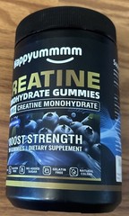 Happyummmm Creatine Monohydrate 5000MG 90 Gummies Blueberry Sugar-Free EXP 11/27