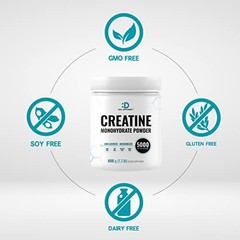Creatine Monohydrate Powder 5g 120 Servings Micronized Unflavored