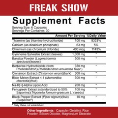 5% Nutrition Rich Piana | Freak Show 180 Capsules LEGENDARY SERIES
