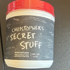 Bum Christopher’s Secret Stuff Supplement Powder Energy Support exp 08/27