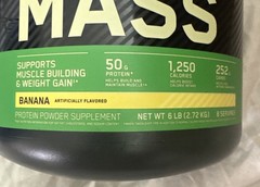 Optimum Nutrition Serious Mass Banana Weight Gainer 6lb Sealed EXP 2027