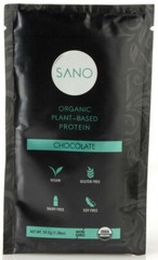 SANO Organic Vegan Plant-Based Protein Powder, Chocolate (14 Servings)