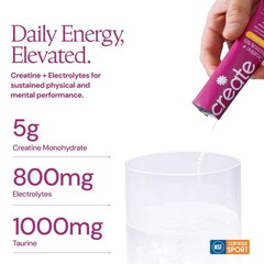 Create Wellness Creatine + Electrolytes Mix Monohydrate Stick Packs NSF 12ct