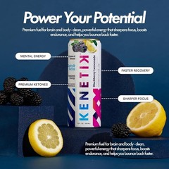 Nootropic Drink 12pk: High Performance D-BHB Ketones, Zero Crash, Ready to Drink