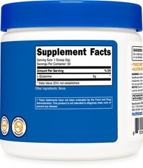 Nutricost L-Glutamine Powder 250 Grams – 50 Servings, Non-GMO, Gluten Free
