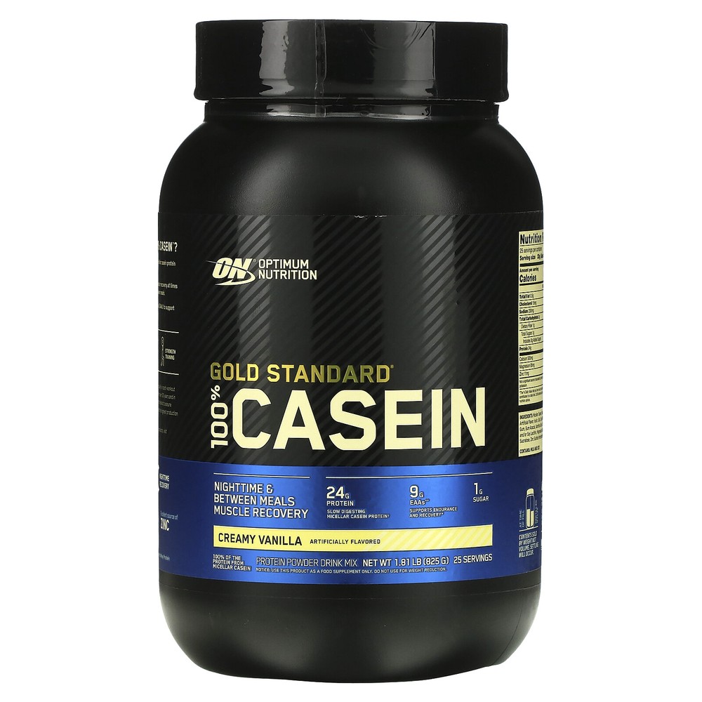 Gold Standard 100% Casein, Creamy Vanilla, 1.81 lb (825 g)