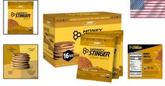 Organic Honey Waffle Energy Stroopwafel for Exercise Performance 16ct