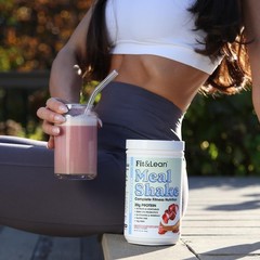 Meal Shake, Fat Burning Meal Replacement, Protein, Fiber, Probiotics, Strawberry