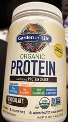 Garden of Life RAW Organic Protein Plant Based Chocolate 24.69oz EXP 04/26