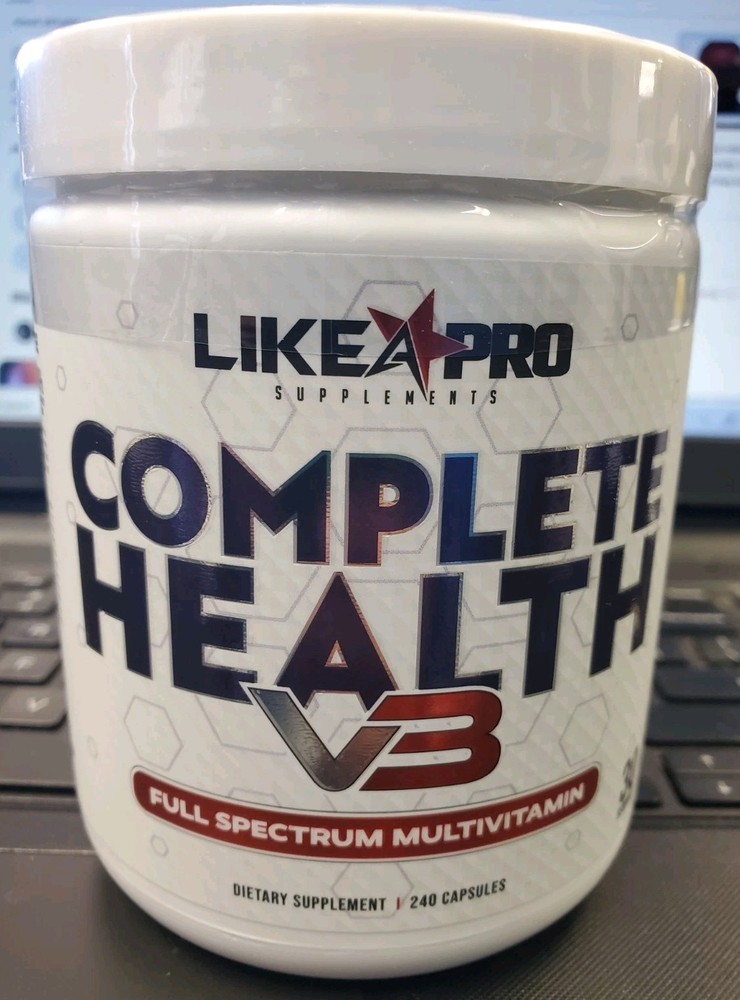 Like A Pro Complete Health V3 Full Spectrum Multivitamin 240 Capsules